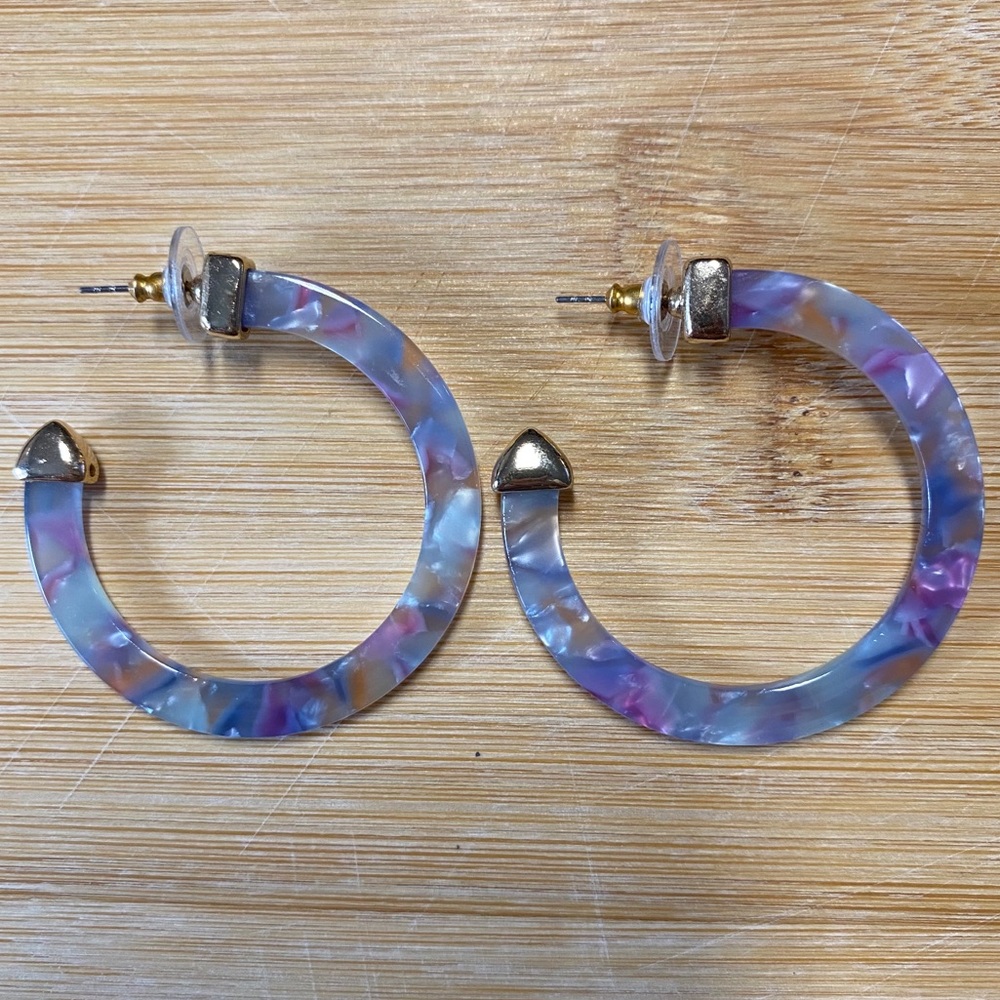Bauble Bar SugarFix Target Resin Hoop Earrings